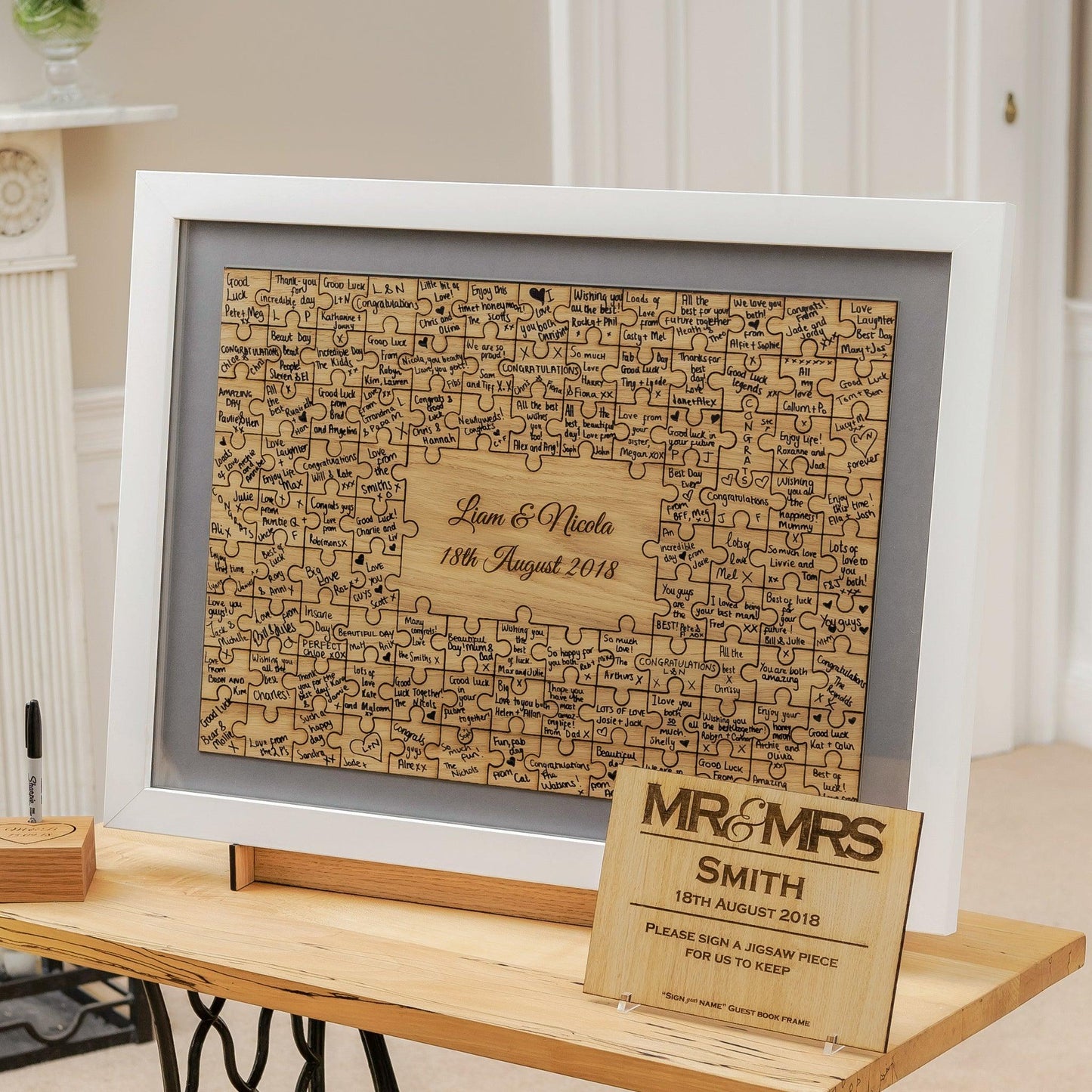 Jigsaw Guest Book Frame Frame Guest