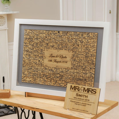 Jigsaw Guest Book Frame Frame Guest