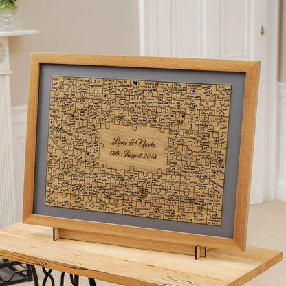 Jigsaw Guest Book Frame Frame Guest