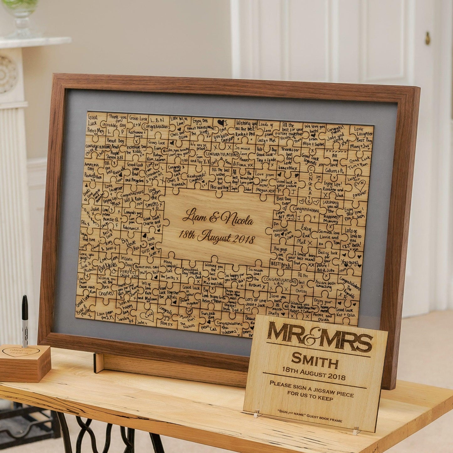 Jigsaw Guest Book Frame Frame Guest
