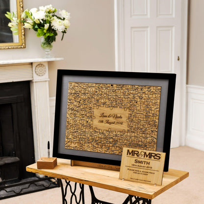 Jigsaw Guest Book Frame Frame Guest