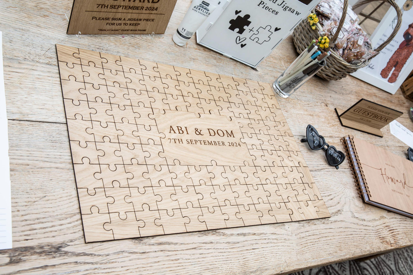 Jigsaw Guest Book Frame Frame Guest