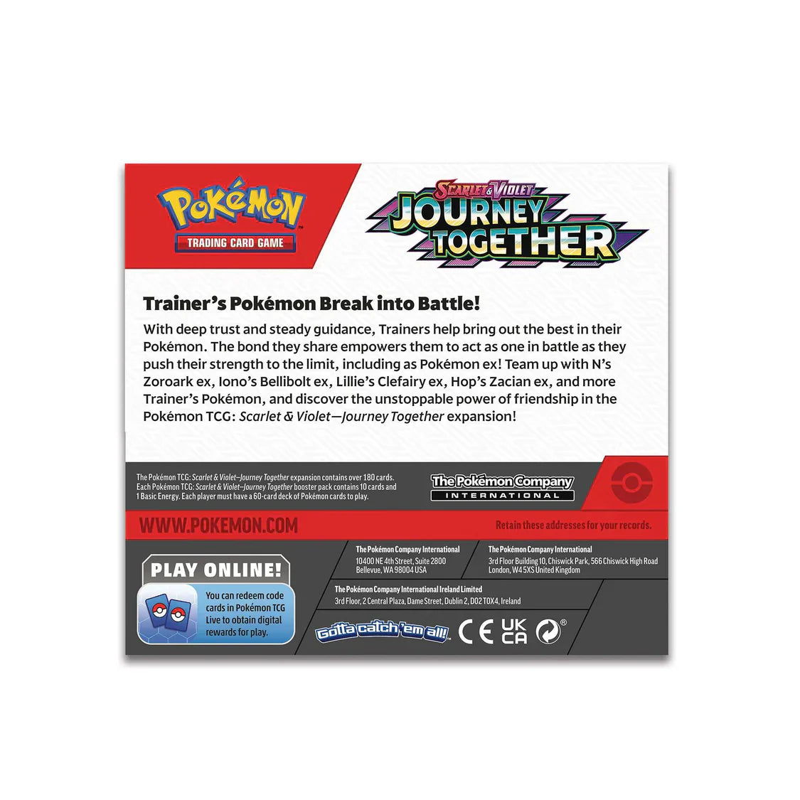 Pokémon TCG: Scarlet & Violet – Journey Together - Booster CDU