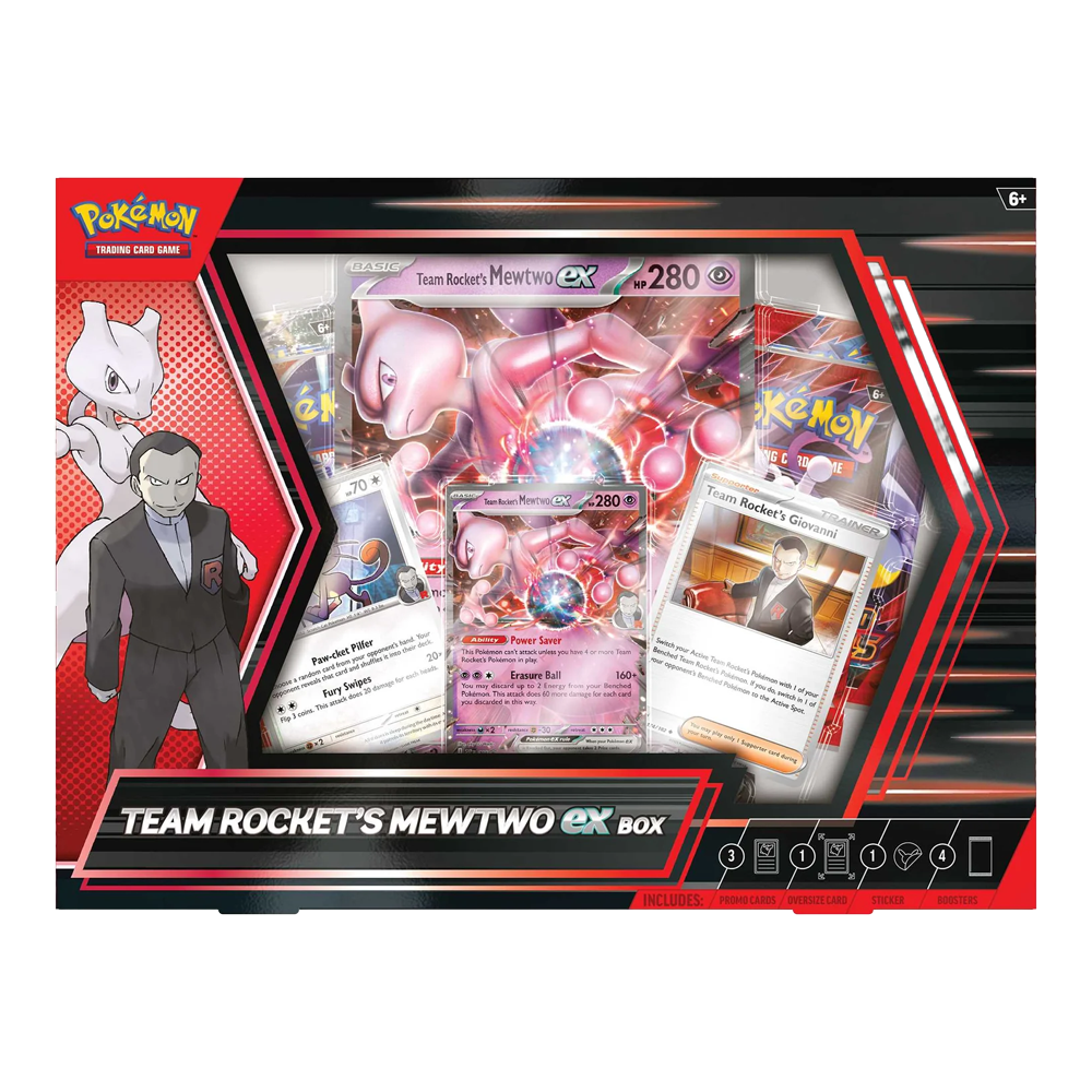 Pokémon TCG: Team Rocket's Mewtwo ex Box