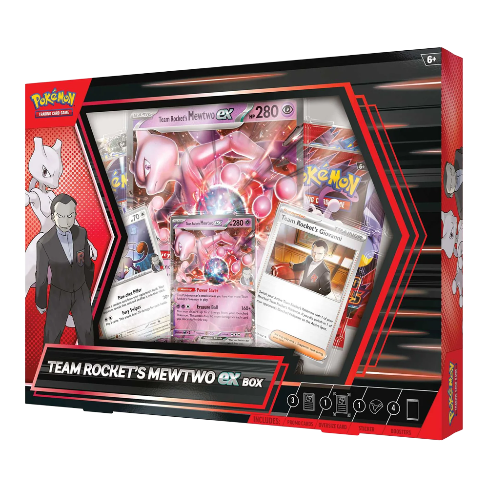Pokémon TCG: Team Rocket's Mewtwo ex Box