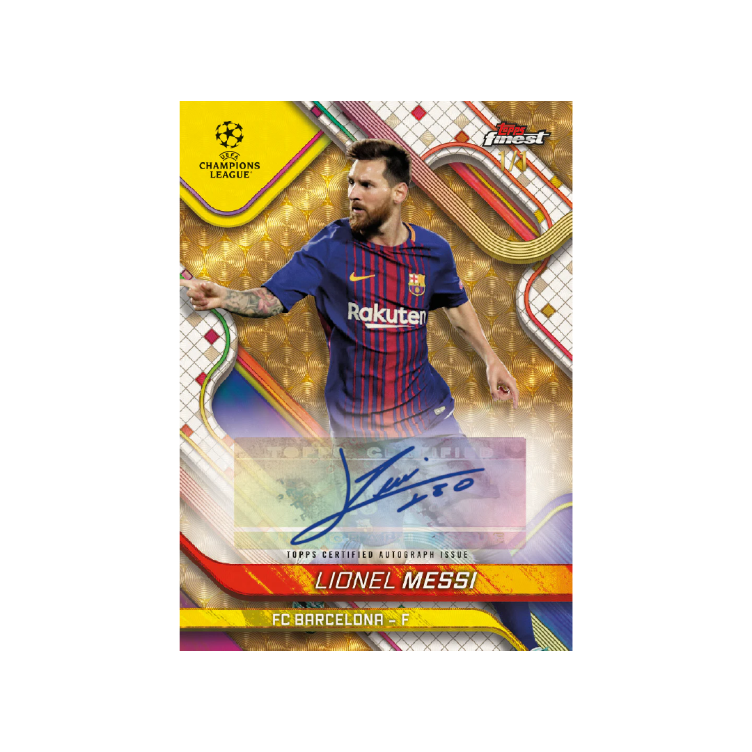 Topps Finest UEFA Club Competitions Hobby Box 2024/25