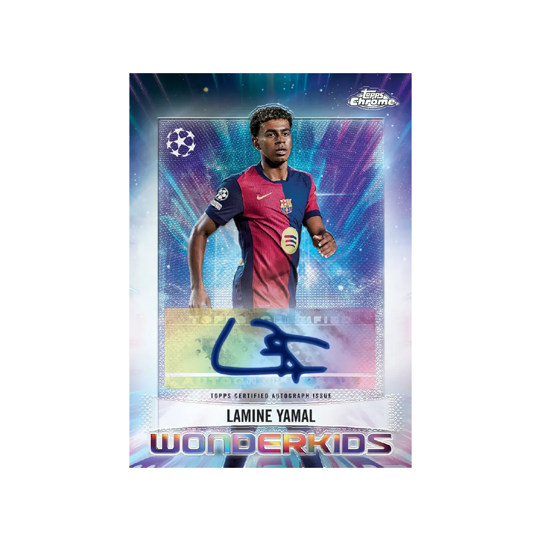 Topps Chrome UEFA Club Competitions UCC 2024-25 Jumbo Box