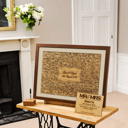 Jigsaw Guest Book Frame Frame Guest