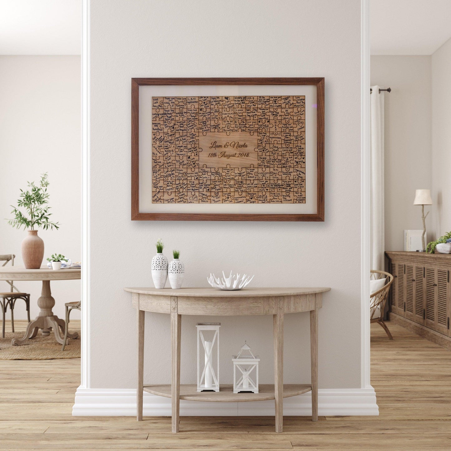 Jigsaw Guest Book Frame Frame Guest