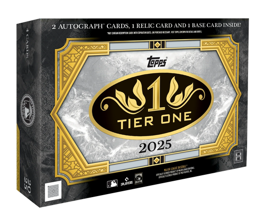 2025 Topps Tier One Baseball Hobby Box ETA Ships 09/18/25