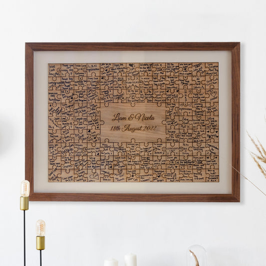 Jigsaw Guest Book Frame Frame Guest